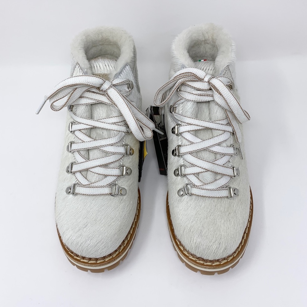 NEW La Montelliana 1965 Margherita Pony Hair & Shearling Boots (Sz 37) Cream - Picture 2 of 16